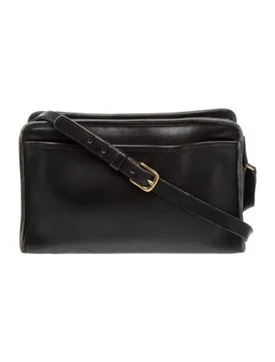 Pre-owned Coach Leather Crossbody Bag In Black