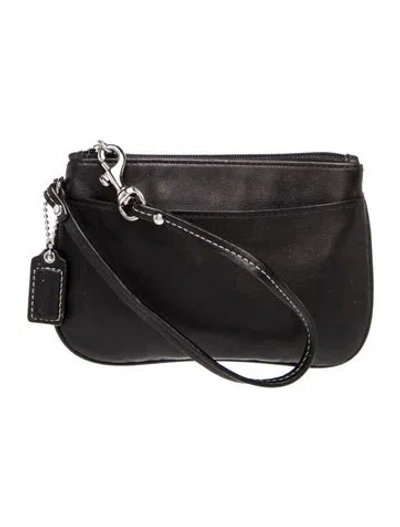 Pre-owned Coach Leather Crossbody Bag In Black