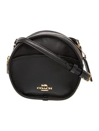 Pre-owned Coach Leather Crossbody Bag In Black