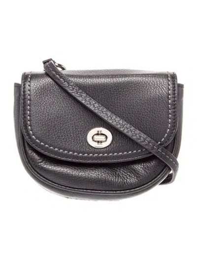 Pre-owned Coach Leather Crossbody Bag In Black