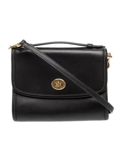Pre-owned Coach Leather Crossbody Bag In Black