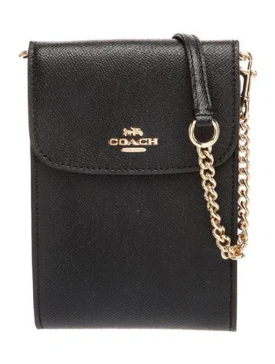 Pre-owned Coach Leather Crossbody Bag In Black