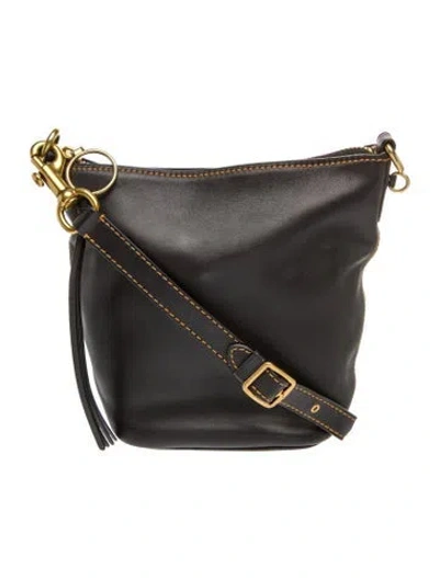 Pre-owned Coach Leather Crossbody Bag In Black