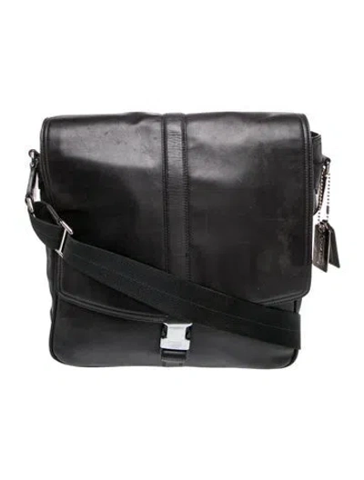 Pre-owned Coach Leather Crossbody Bag In Black
