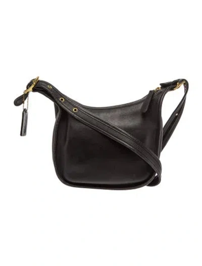 Pre-owned Coach Leather Crossbody Bag In Black