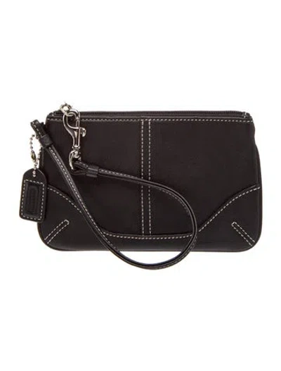 Pre-owned Coach Leather Crossbody Bag In Black