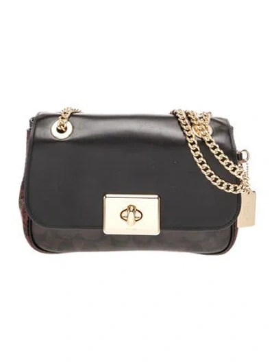 Pre-owned Coach Leather Crossbody Bag In Black