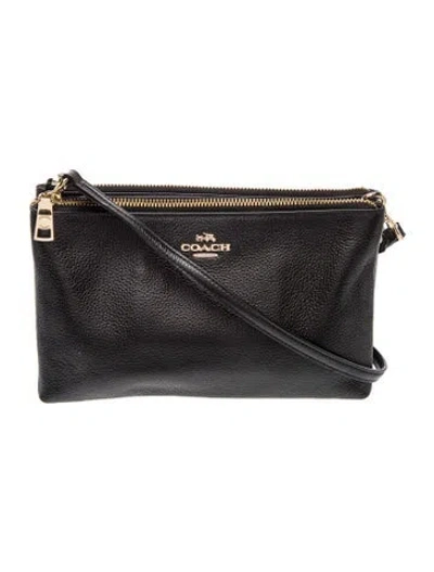 Pre-owned Coach Leather Crossbody Bag In Black