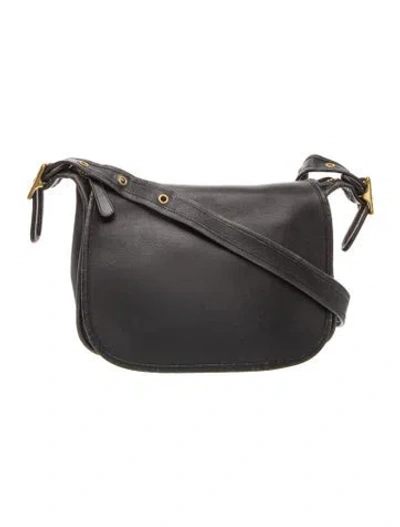 Pre-owned Coach Leather Crossbody Bag In Black