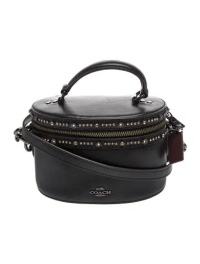 Pre-owned Coach Leather Crossbody Bag In Black