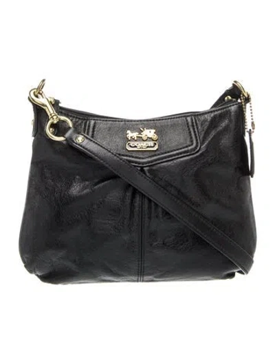 Pre-owned Coach Leather Crossbody Bag In Black