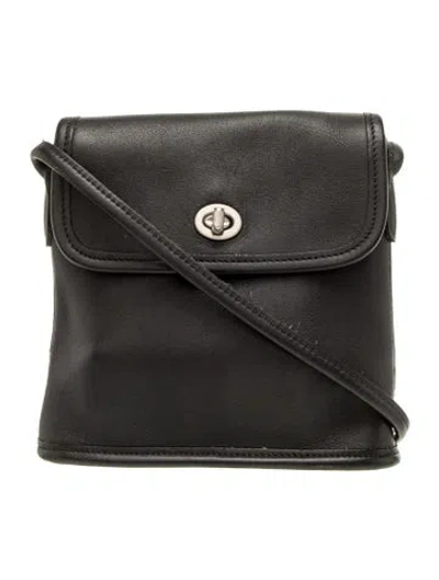 Pre-owned Coach Leather Crossbody Bag In Black
