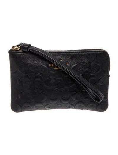 Pre-owned Coach Leather Crossbody Bag In Black