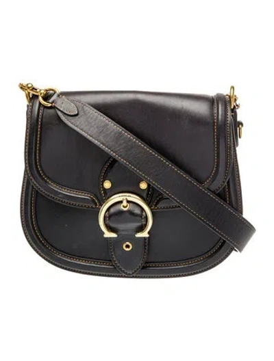 Pre-owned Coach Leather Crossbody Bag In Black
