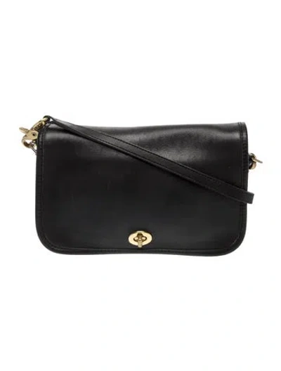 Pre-owned Coach Leather Crossbody Bag In Black