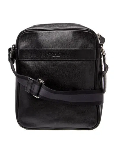 Pre-owned Coach Leather Crossbody Bag In Black