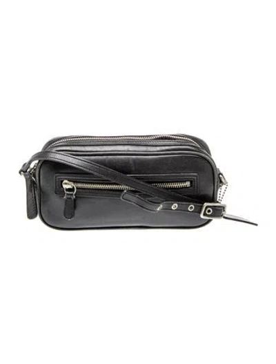 Pre-owned Coach Leather Crossbody Bag In Black