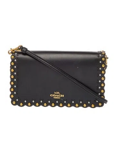 Pre-owned Coach Leather Crossbody Bag In Black