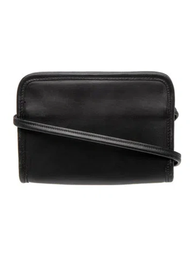 Pre-owned Coach Leather Crossbody Bag In Black