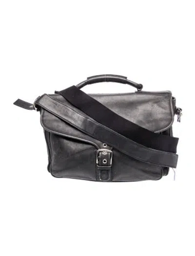 Pre-owned Coach Leather Crossbody Bag In Black