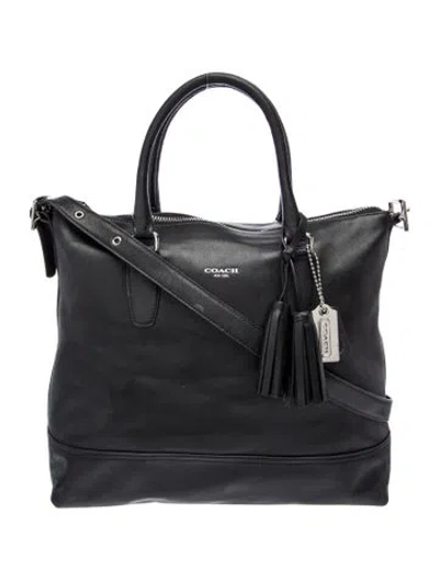 Pre-owned Coach Leather Crossbody Bag In Black