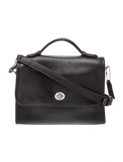 Pre-owned Coach Leather Crossbody Bag In Black