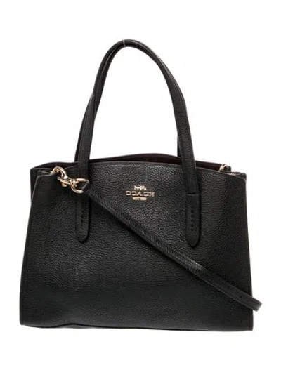 Pre-owned Coach Leather Crossbody Bag In Black