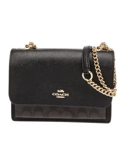 Pre-owned Coach Leather Crossbody Bag In Black
