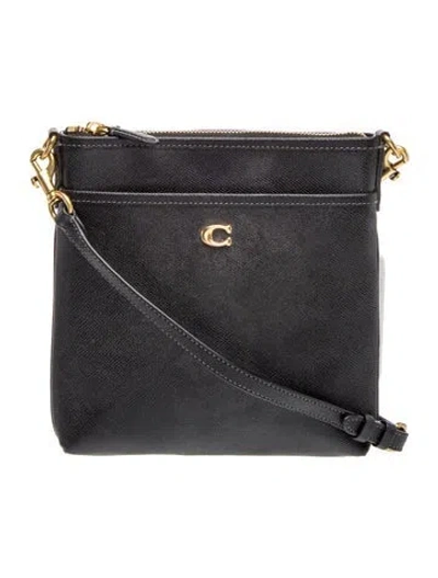Pre-owned Coach Leather Crossbody Bag In Black