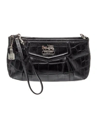Pre-owned Coach Leather Crossbody Bag In Black