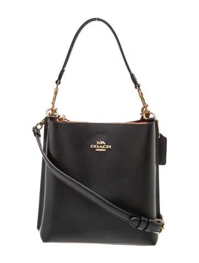 Pre-owned Coach Leather Crossbody Bag In Black