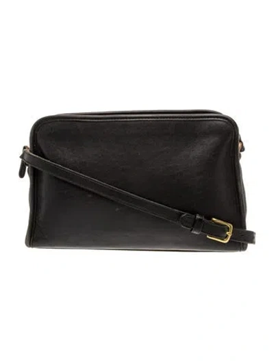 Pre-owned Coach Leather Crossbody Bag In Black
