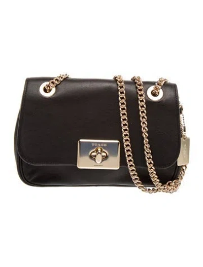Pre-owned Coach Leather Crossbody Bag In Black