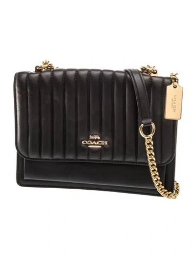 Pre-owned Coach Leather Crossbody Bag In Black