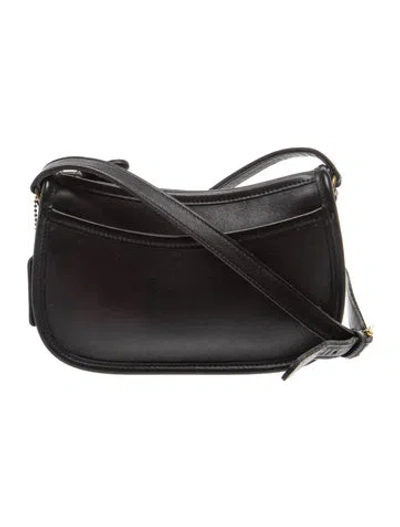 Pre-owned Coach Leather Crossbody Bag In Black