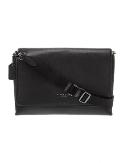 Pre-owned Coach Leather Crossbody Bag In Black