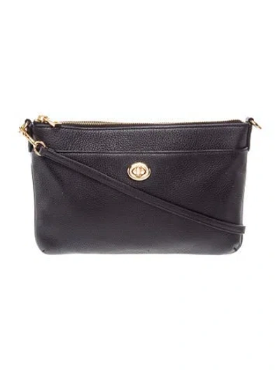 Pre-owned Coach Leather Crossbody Bag In Black