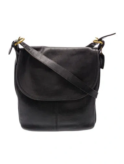 Pre-owned Coach Leather Crossbody Bag In Black