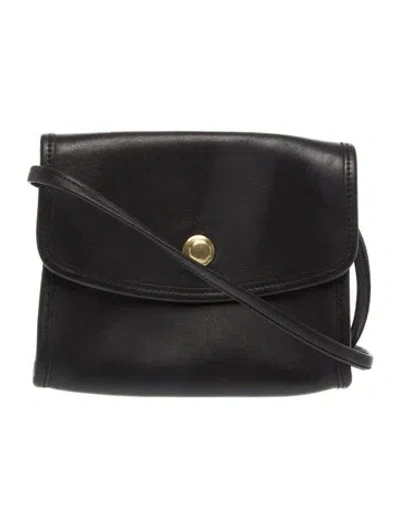 Pre-owned Coach Leather Crossbody Bag In Black