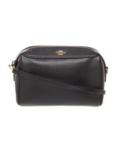 Pre-owned Coach Leather Crossbody Bag In Black