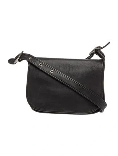 Pre-owned Coach Leather Crossbody Bag In Black