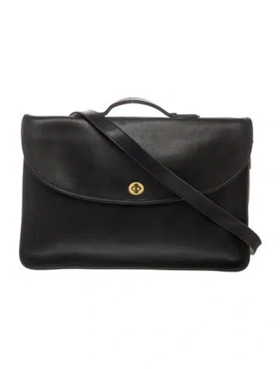 Pre-owned Coach Leather Crossbody Bag In Black