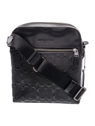 Pre-owned Coach Leather Crossbody Bag In Black