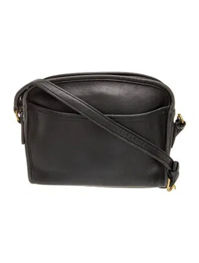 Pre-owned Coach Leather Crossbody Bag In Black