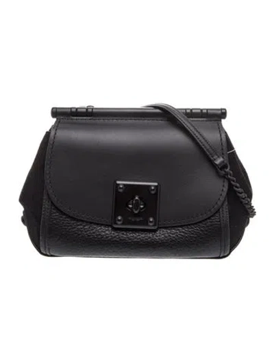 Pre-owned Coach Leather Crossbody Bag In Black