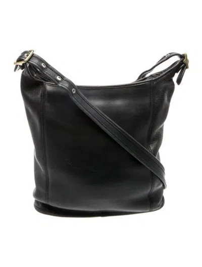 Pre-owned Coach Leather Crossbody Bag In Black