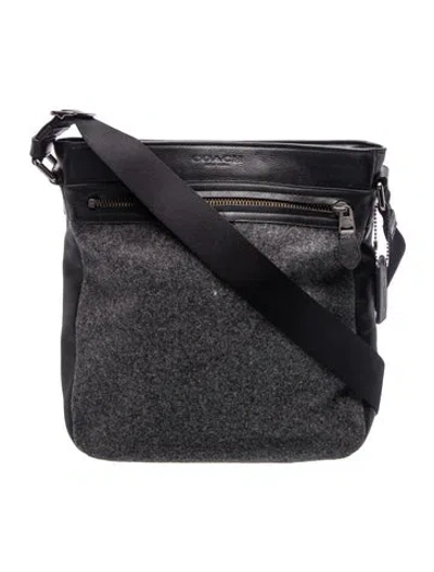Pre-owned Coach Leather Crossbody Bag In Black