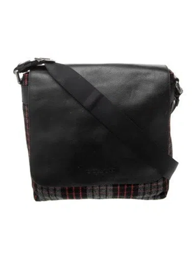Pre-owned Coach Leather Crossbody Bag In Black