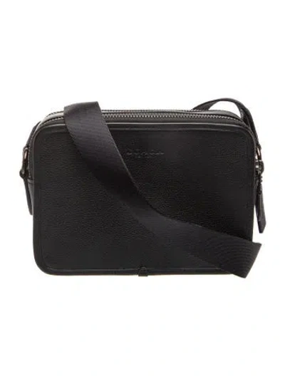 Pre-owned Coach Leather Crossbody Bag In Black
