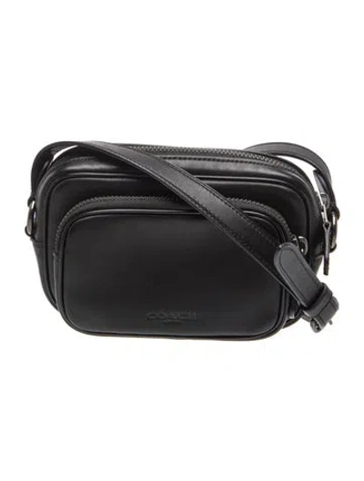 Pre-owned Coach Leather Crossbody Bag In Black